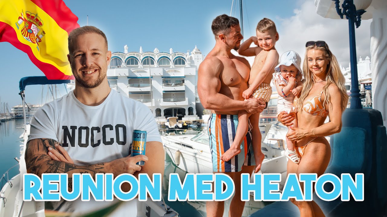 Hälsar på Heaton i Spanien