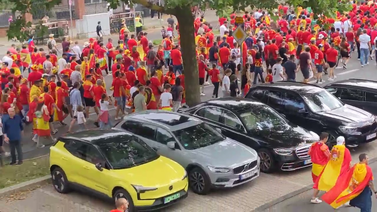EURO 2024: Spanish Fan March before Final