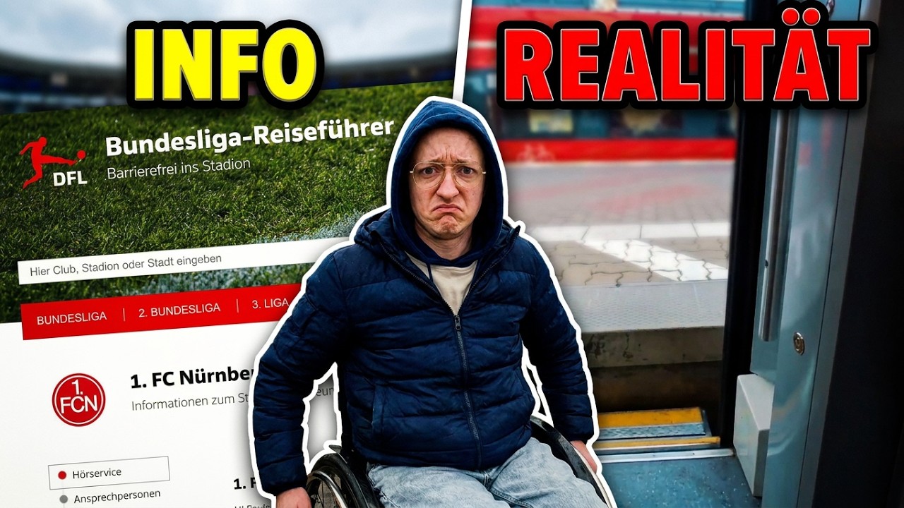 Gemischte Gefühle 🤨 So barrierefrei ist der 1. FC Nürnberg 🫣♿️