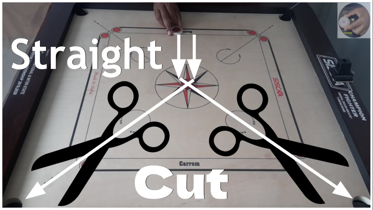 Carrom Coaching 👉 Straight Cut ✂️