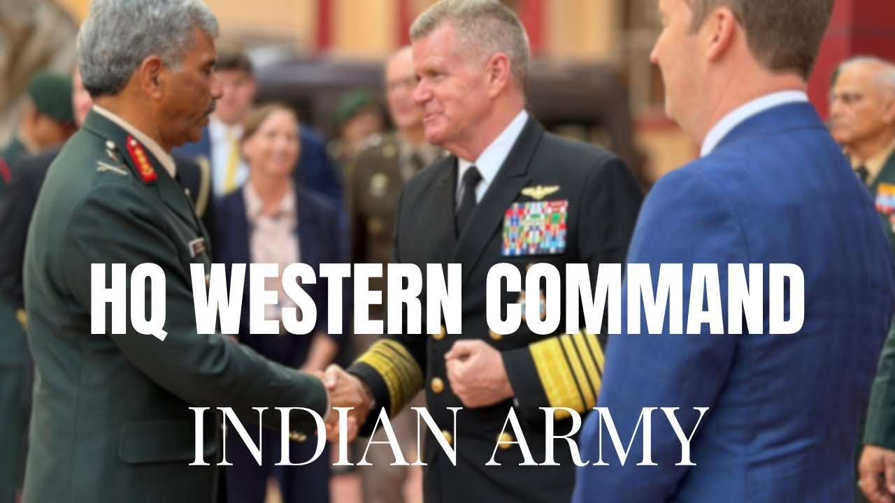 COMMANDER US INDOPACOM & US AMBASSADOR TO INDIA VISIT HQ WESTERN COMMAND 🇮🇳🇺🇸 #indianarmy #usa 