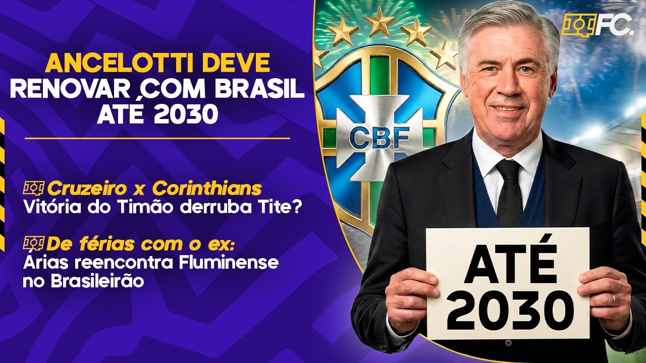 ANCELOTTI PERTO DE RENOVAÇÃO; CORINTHIANS X CRUZEIRO; ÁRIAS REENCONTRA O FLUMINENSE - QUEBRADA FC