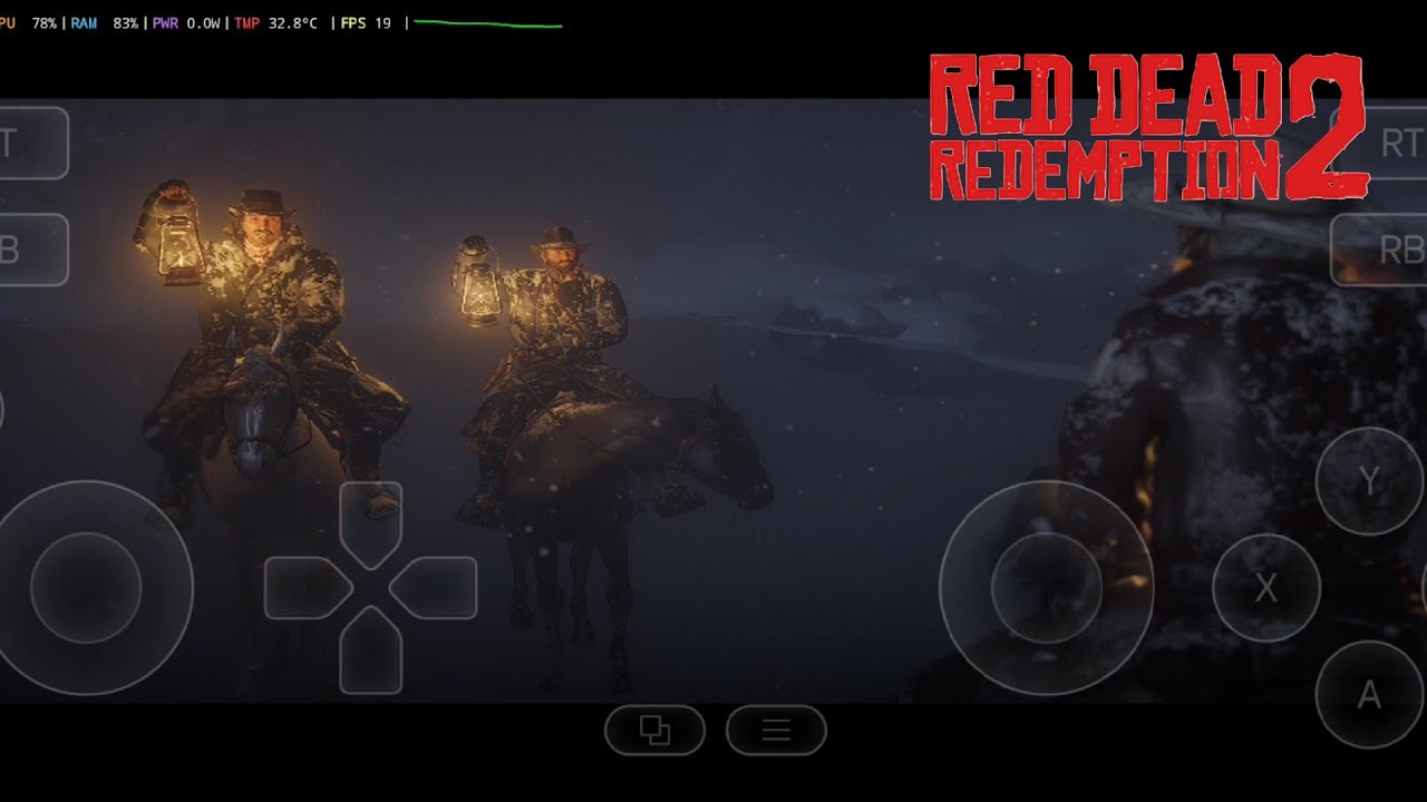 GameHub Lite V5.3.3 &mdash; Тестирование игрового процесса Red Dead Redemption 2 на Android. Процессор ...