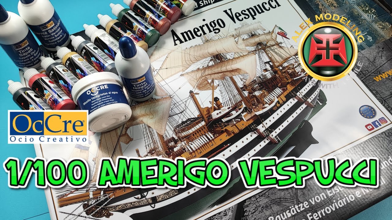 МОДЕЛЬ КОРАБЛЯ OCCRE AMERIGO VESPUCCI 1/100 МОДЕЛЬ КОРАБЛЯ ИЗ ДЕРЕВА