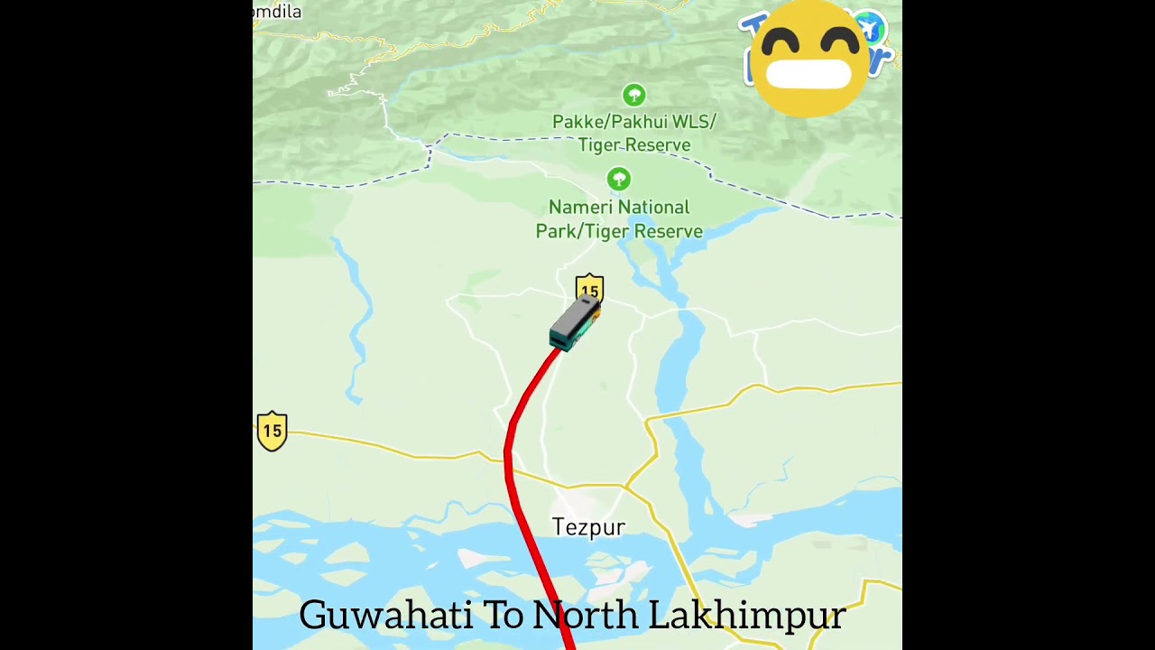 Guwahati To North Lakhimpur Location