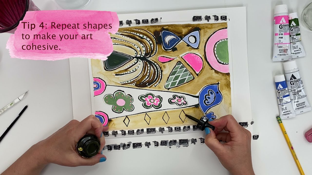 ACRYLIC GOUACHE | Create Contrast w/ These Tips | Learn More At Skillshare w/ Alma de la Melena Cox