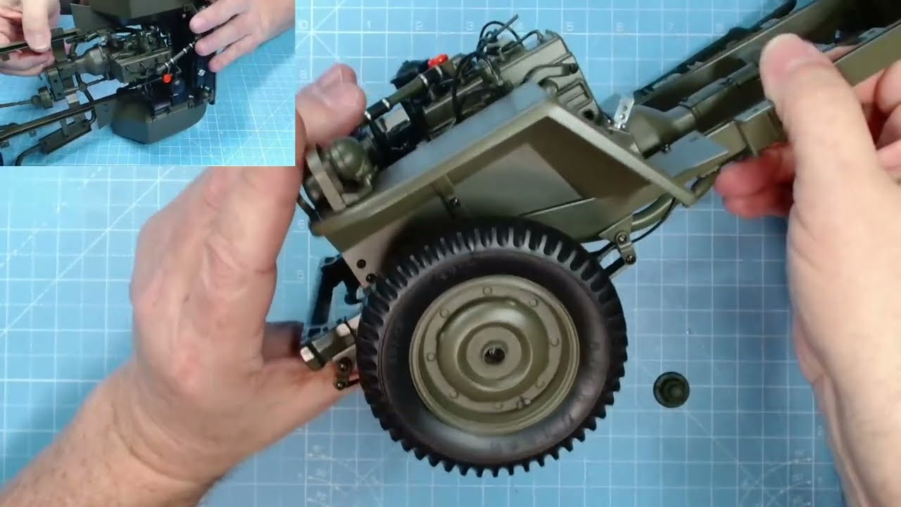 Сборка джипа IXO Willys MB, этапы 31-35.