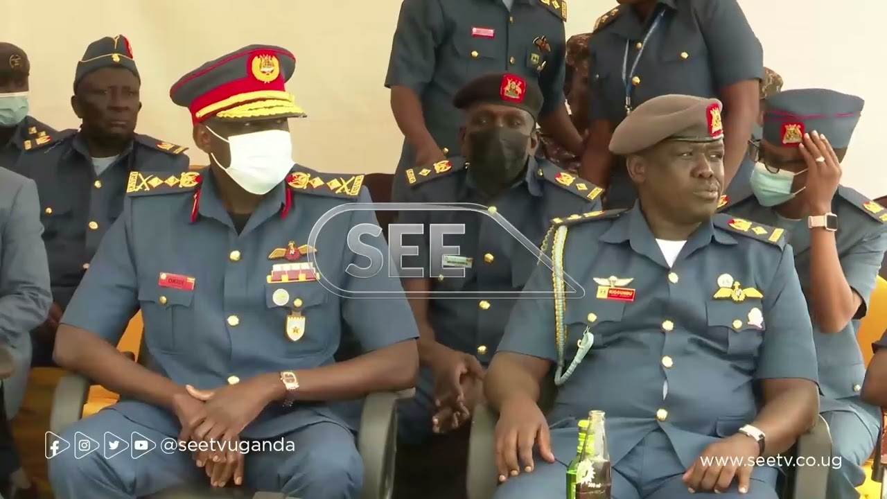 LT Gen Lutaaya officially hands over airforce command to  LT Gen Okidi