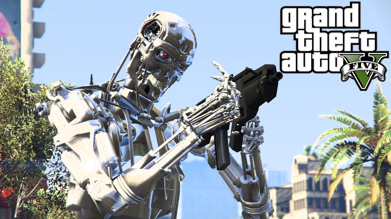 TERMINATOR APOKALIPSA w GTA V SINGLEPLAYER - 
