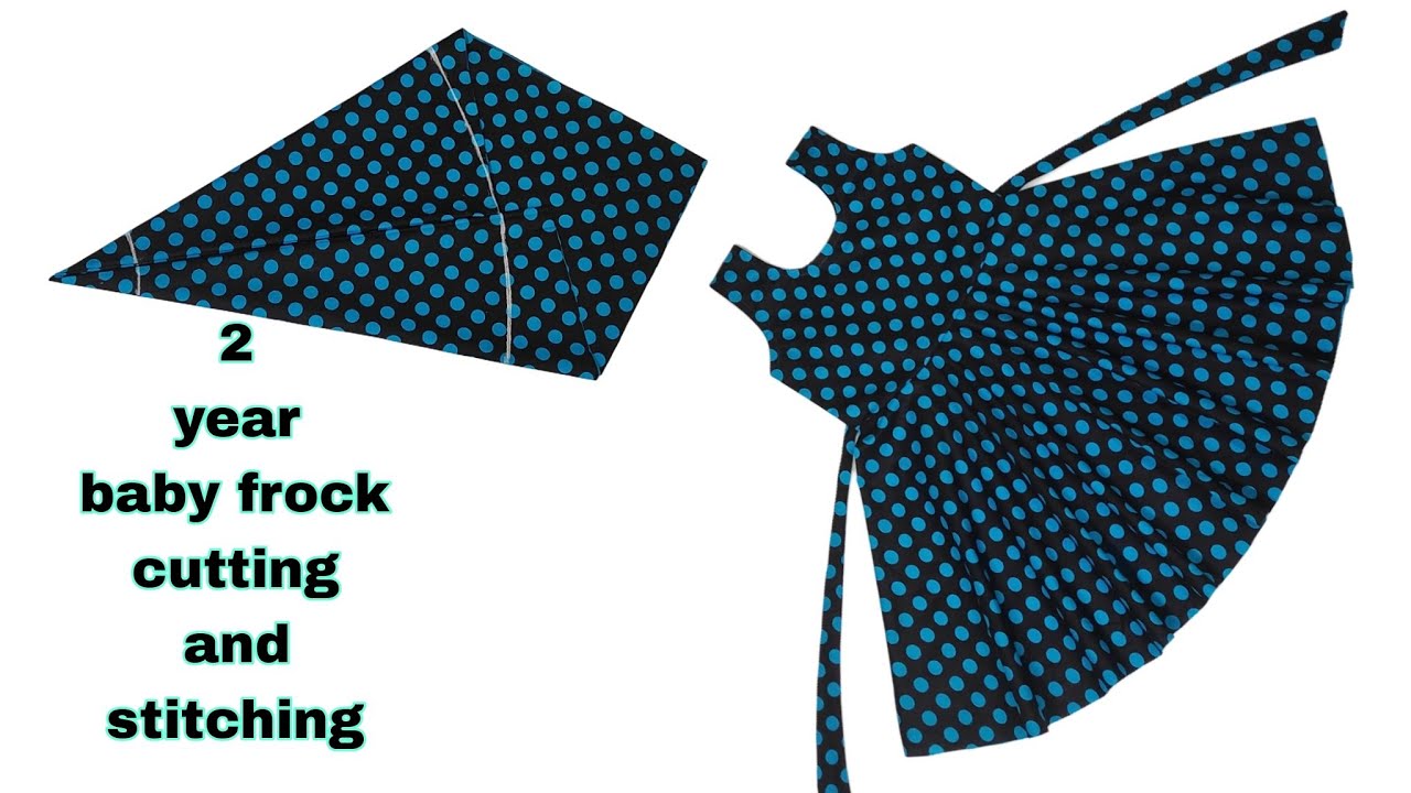 2 year umbrella cut Baby frock chatting and andstitching