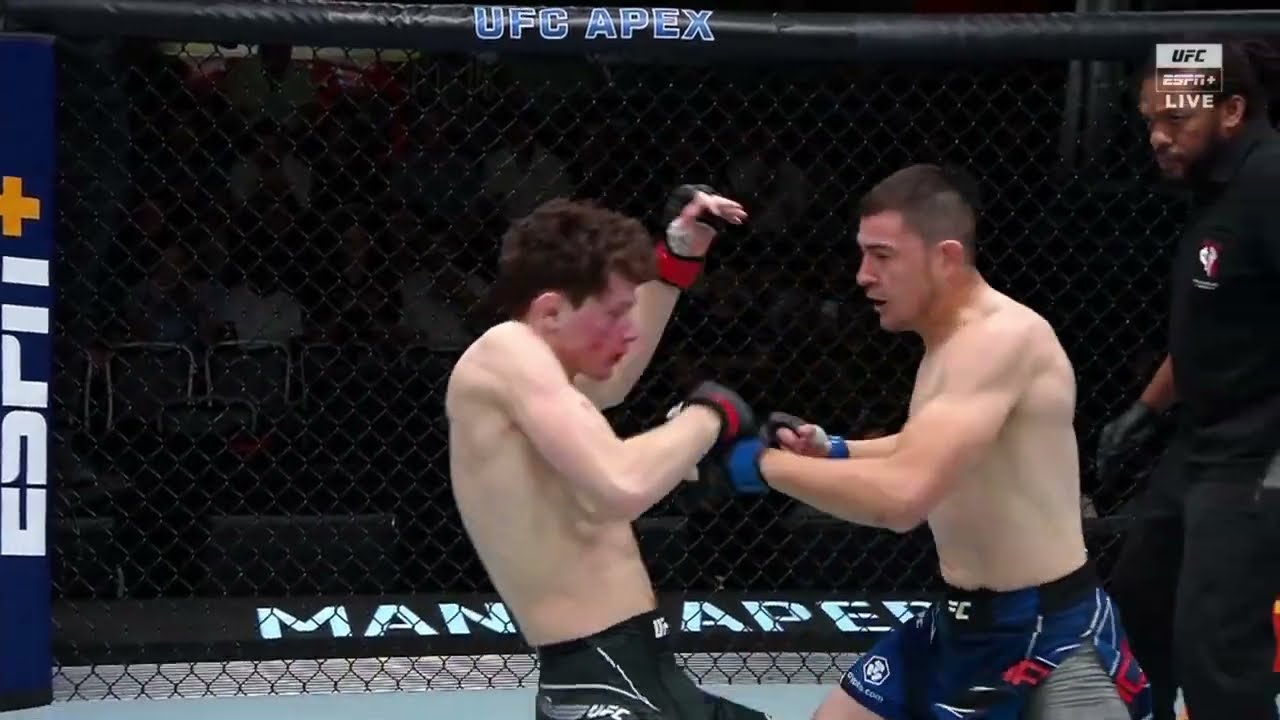 Chase Hooper gets obliterated on the feet by Steve Garcia