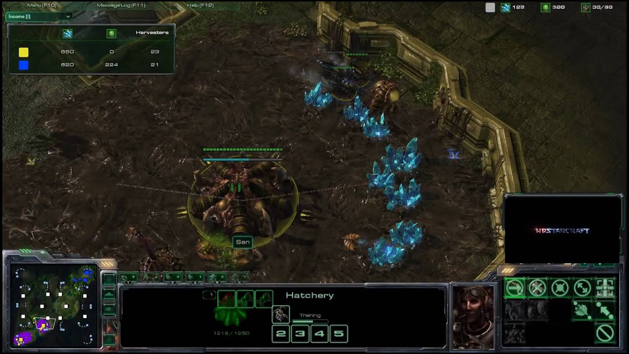 HD Starcraft 2 TheLittleOne v Sen g5 p1/3