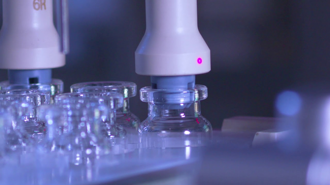 Truking PFS and Cartridge and Vial Combi Line with two robots