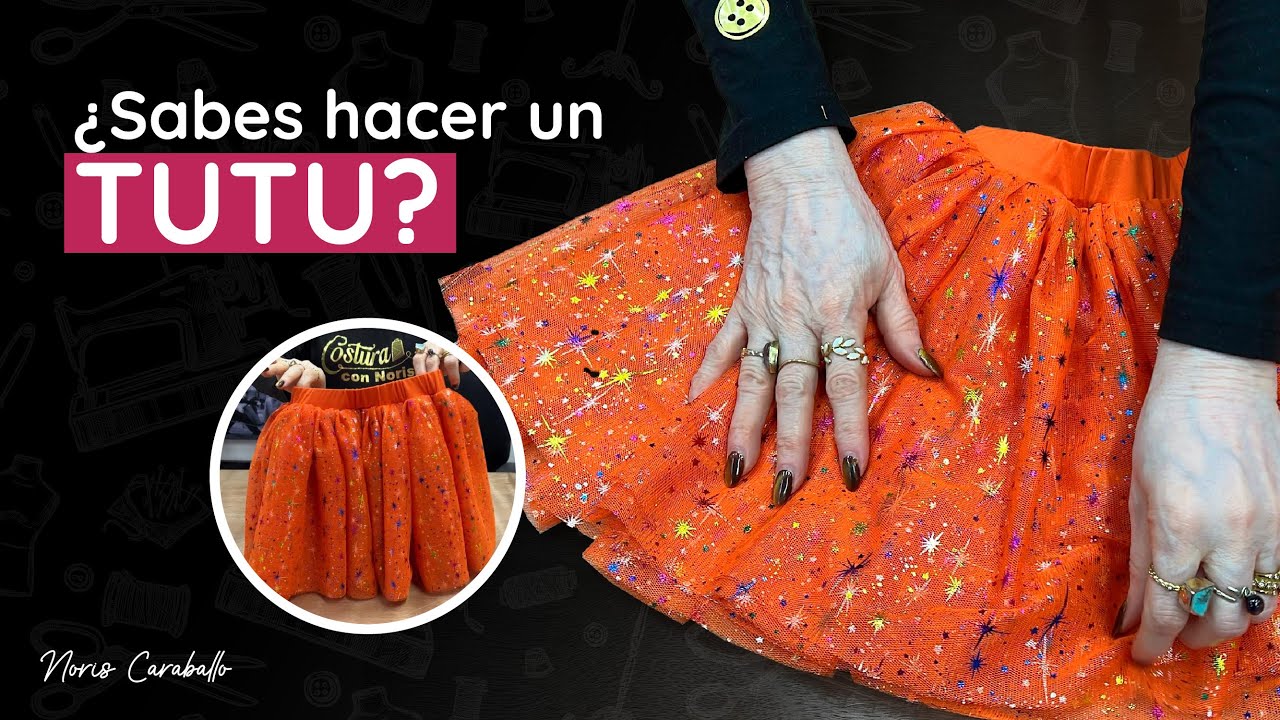 C&oacute;mo hacer un tutu f&aacute;cilmente | Corte y confecci&oacute;n #comocoser