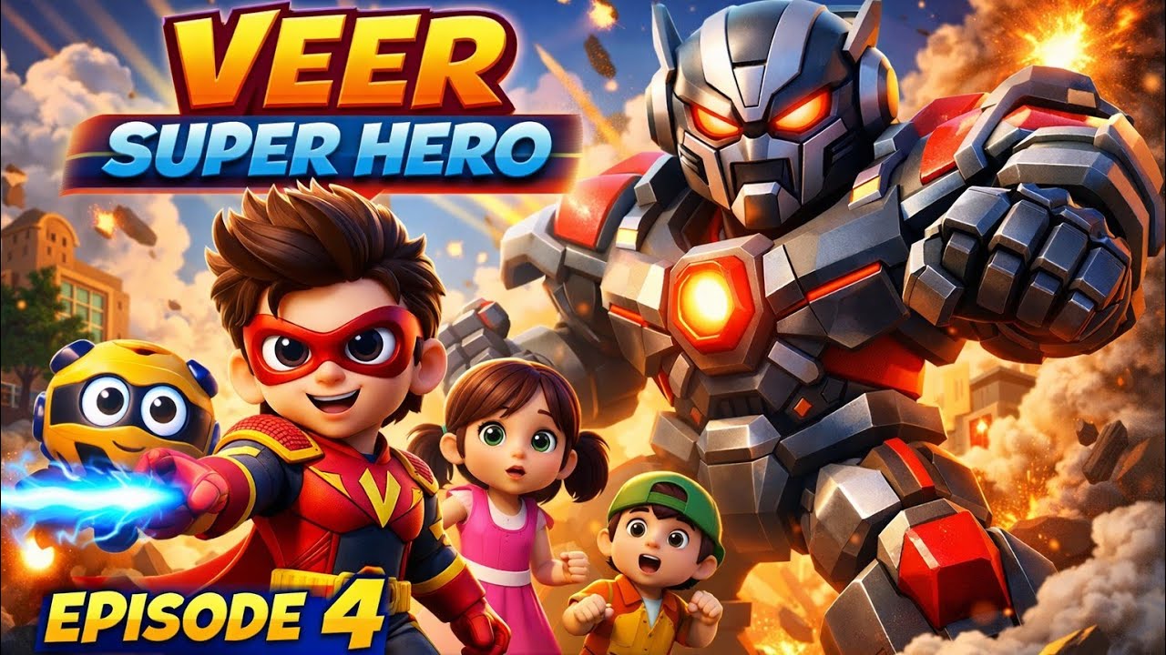 Veer The Superhero Episode 4 | Secret Base Unlocked ⚡ Ultimate Drone Fight #VeerSuperheroEpisode4 