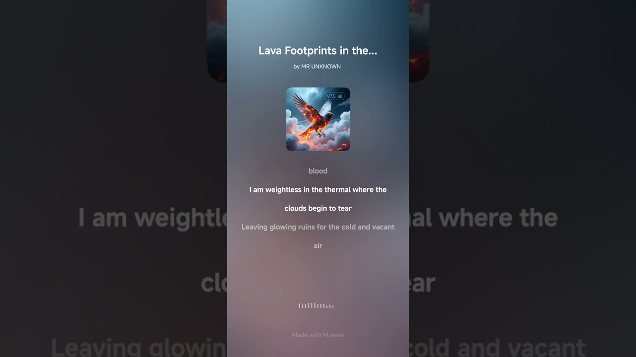 Lava footprints in the sky