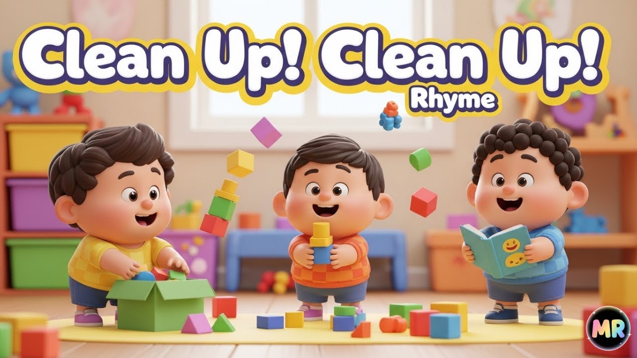 Clean Up Clean Up Rhyme | Fun Clean Up Song for Kids I Magic Rhymes
