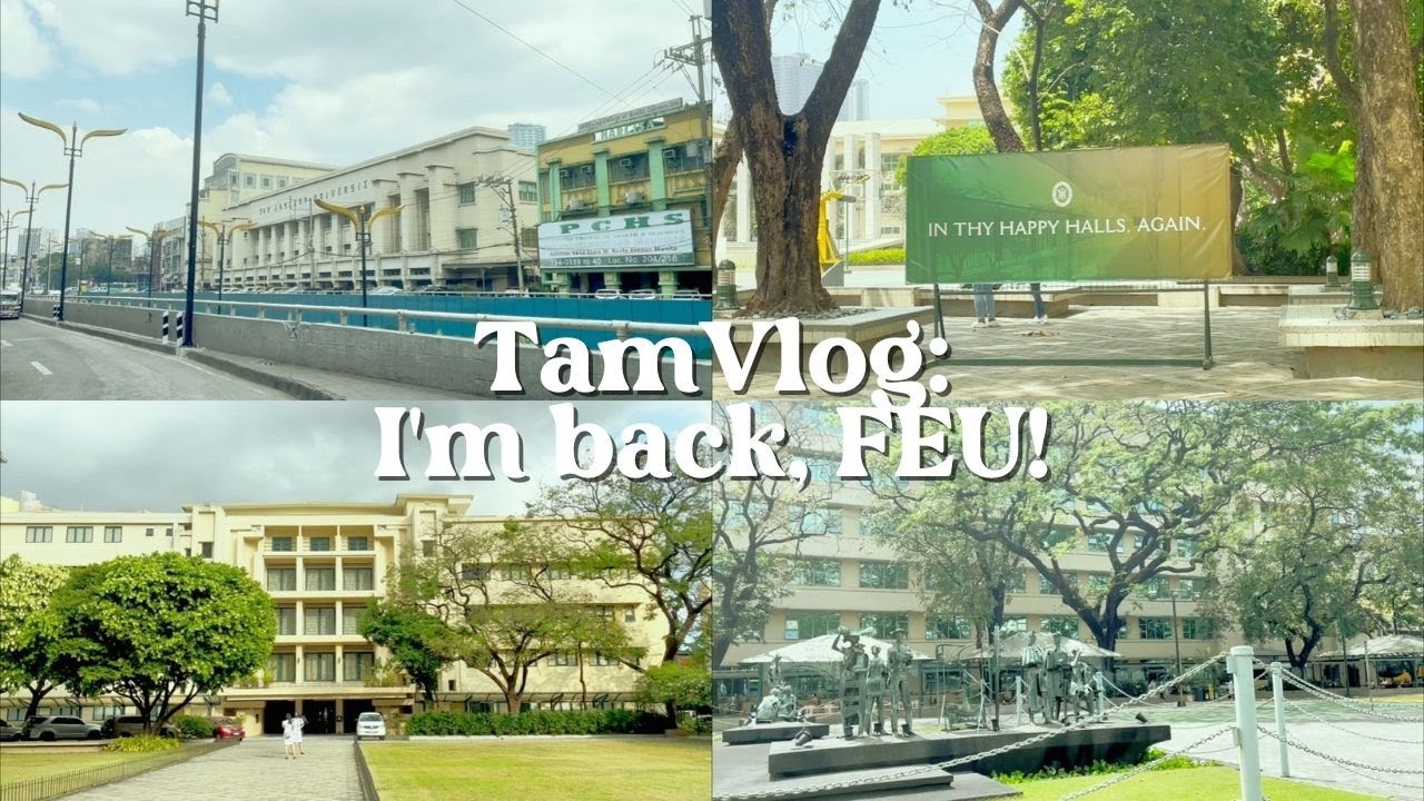 back in feu manila 🔰 f2f classes, campus tour [week in my life vlog]