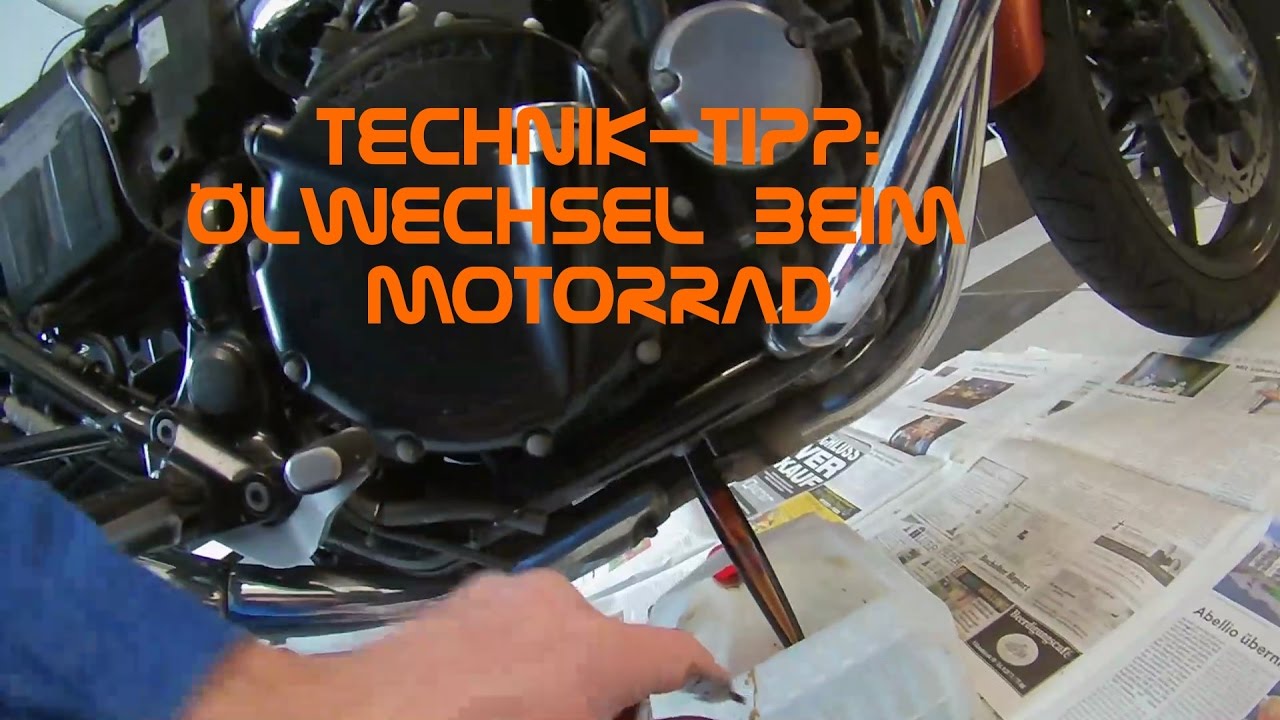 &Ouml;lwechsel beim Motorrad - SchrauberVlog #1