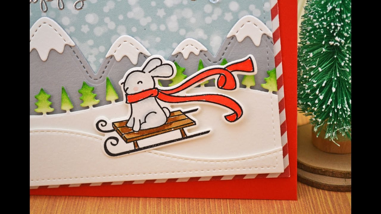 HOLIDAY CARD SERIES 2016 || Holiday bunny