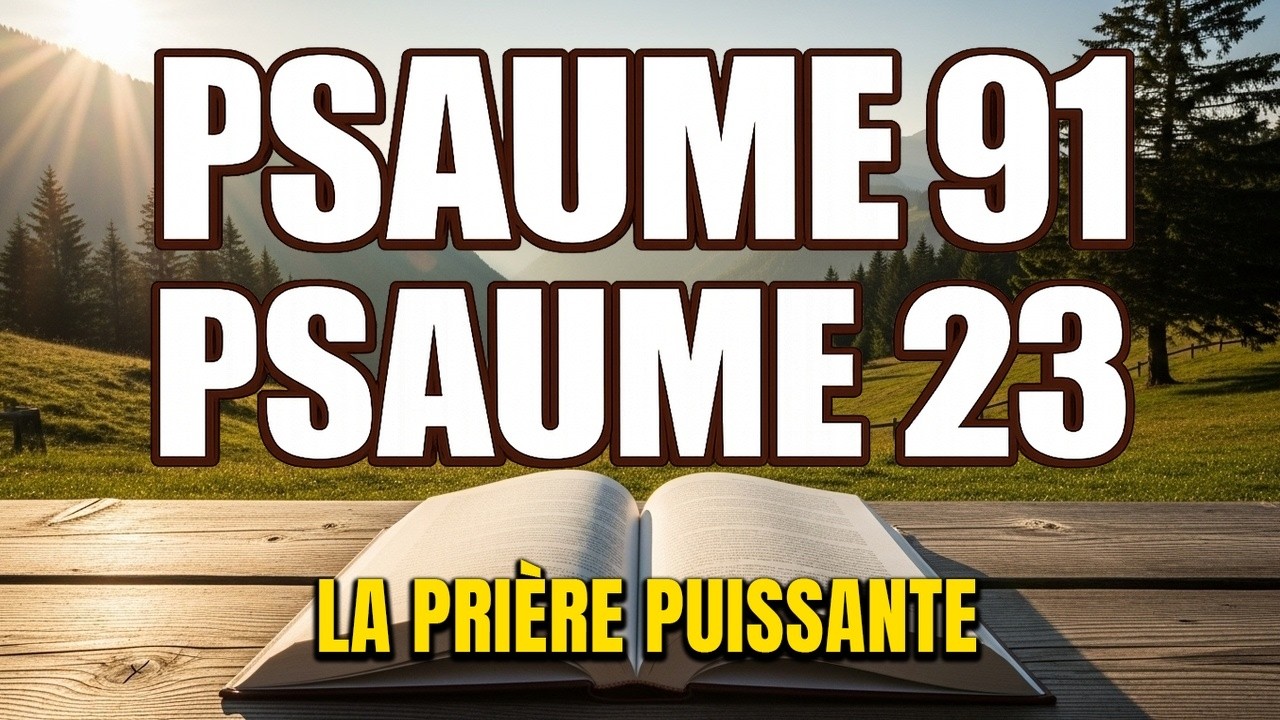 PRIÈRE DU JOUR 13 MARS – PSAUME 91 et PSAUME 23–Les deux PRIÈRES LES PLUS PUISSANTES de la BIBLE