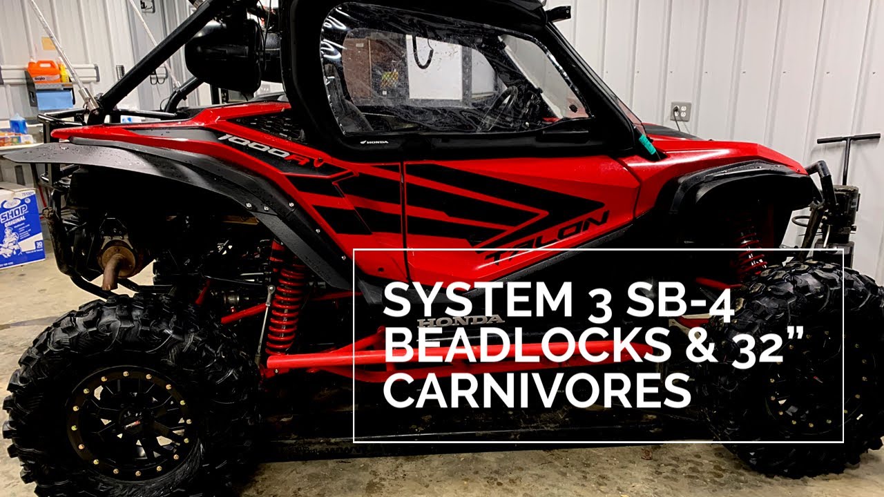 Honda Talon - System 3 SB-4 Beadlocks & 32” Carnivores