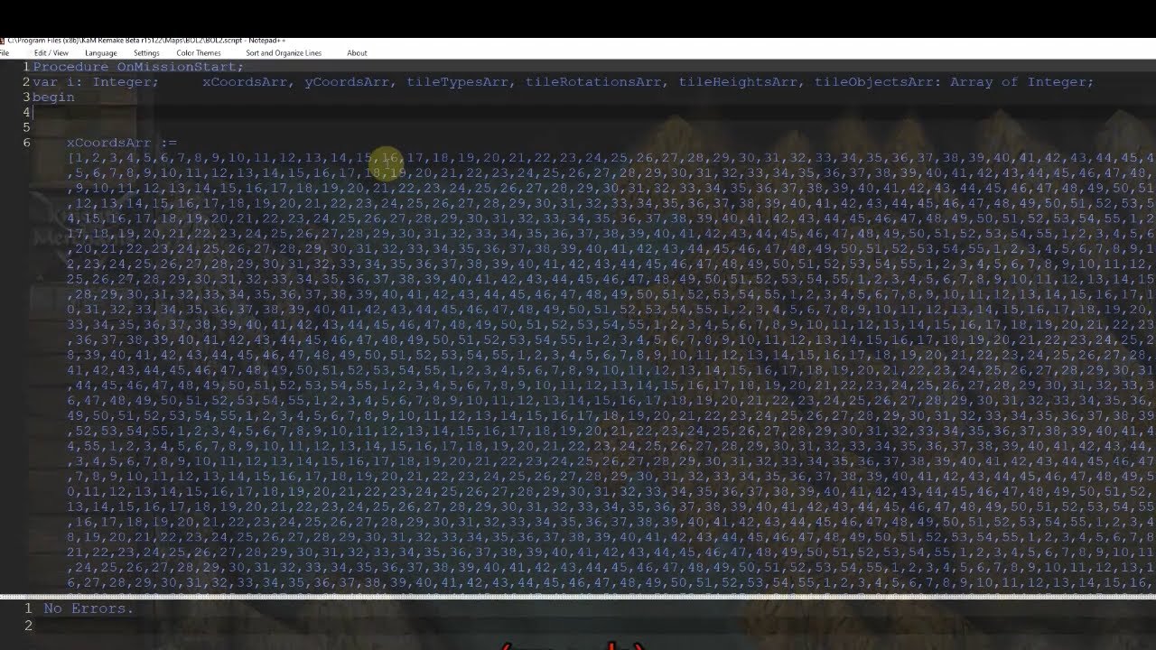 An App for Mapmakers (to Auto generate Map Terrain Script Code) - Knights and Merchants (KaM) Remake