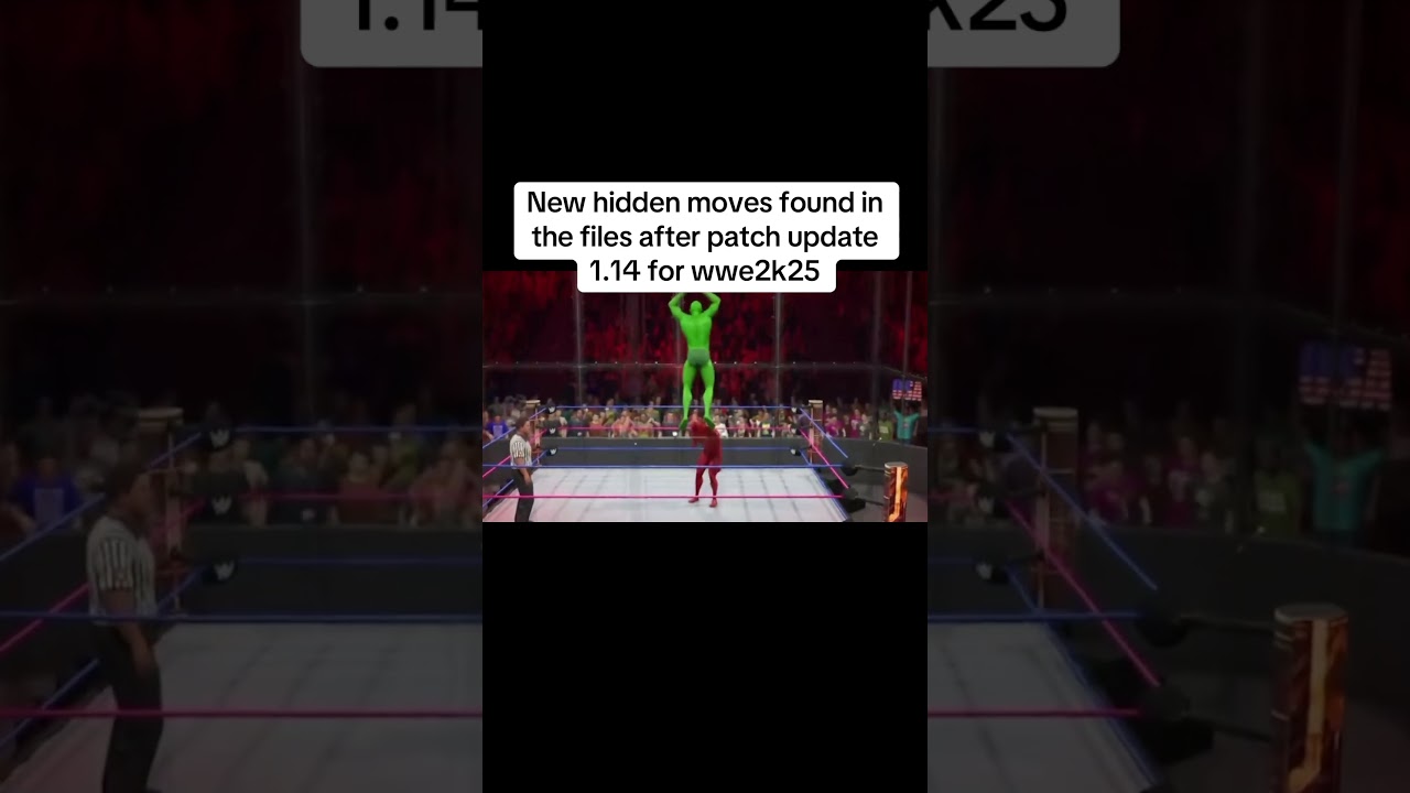 New hidden moves found in the files after patch update 1.14 in wwe2k25