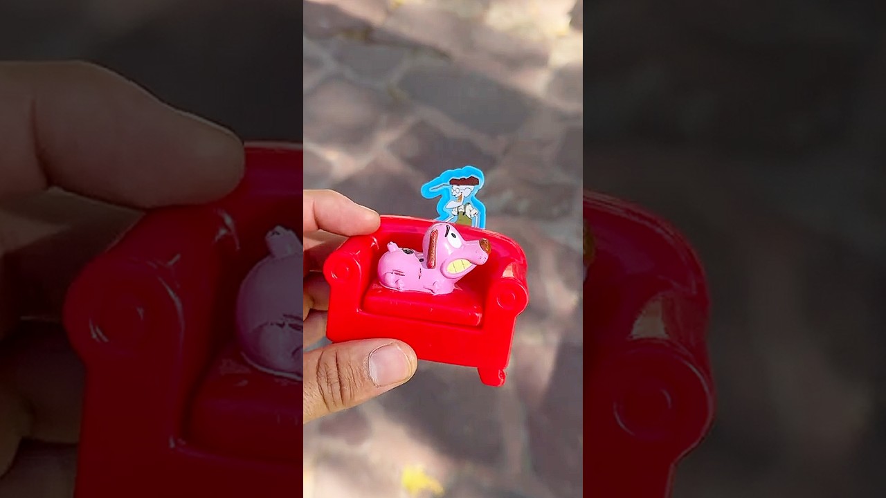 2003 COURAGE THE COWARDLY DOG COUCH LAUNCHER SUBWAY TOY #90s #cartoon #shorts