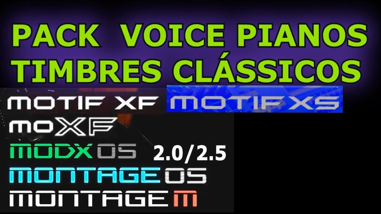 VOICE PACK PIANOS CLÁSSICOS MOTIF XF / XS /  MONTAGE