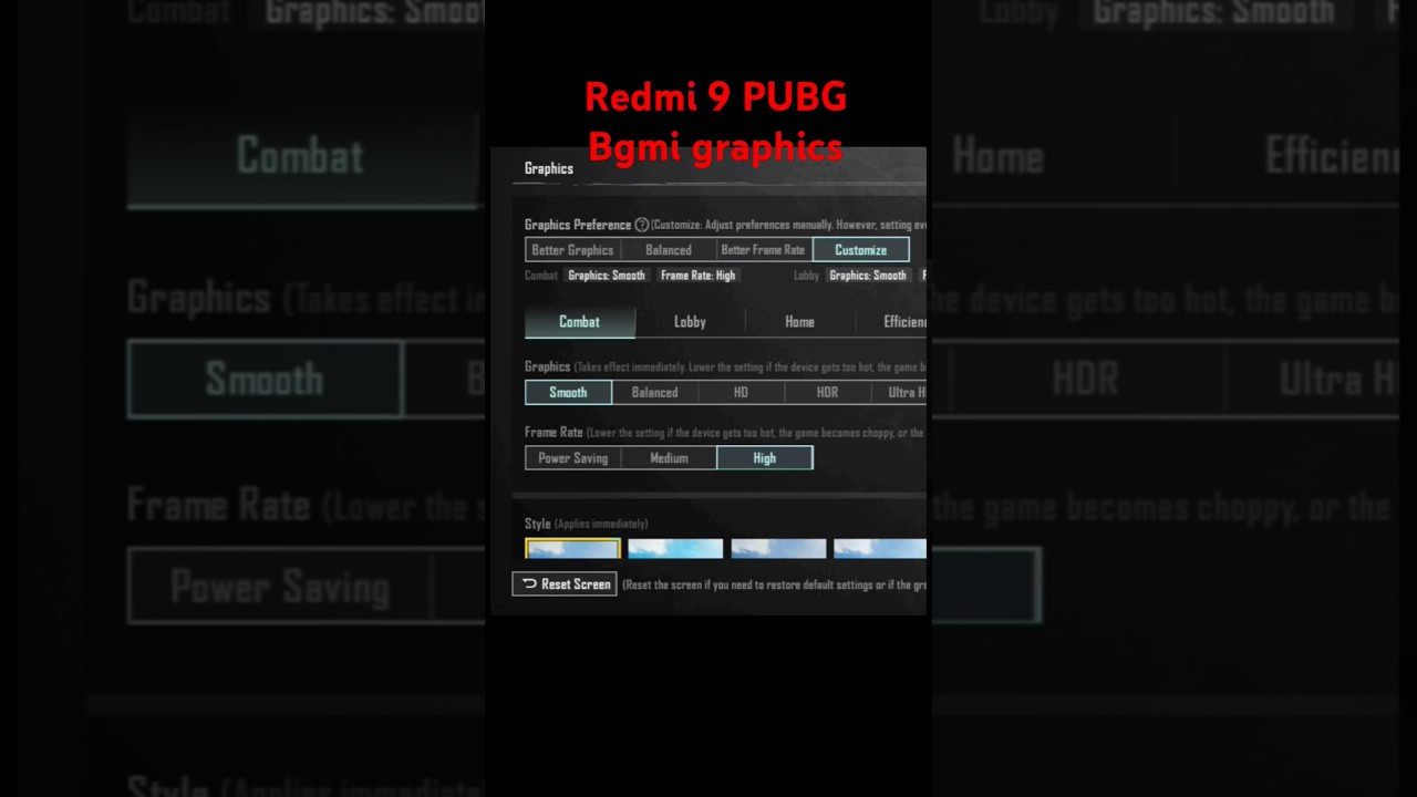 redmi 9 power PUBG bgmi graphics setting bgmi test pubg test