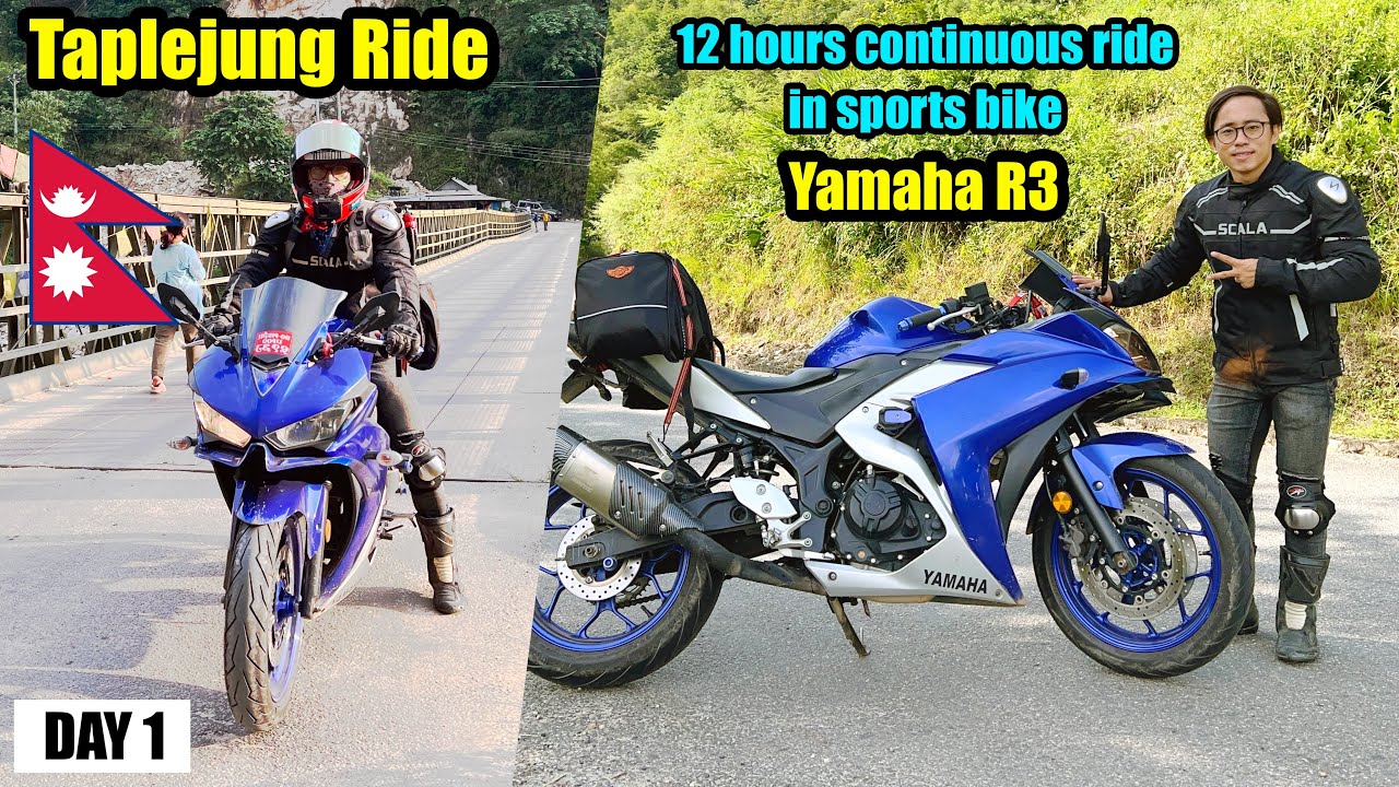 || Day 1- ITAHARI TO TAPLEJUNG AIRPORT || 12 hrs in Yamaha R3 long Ride