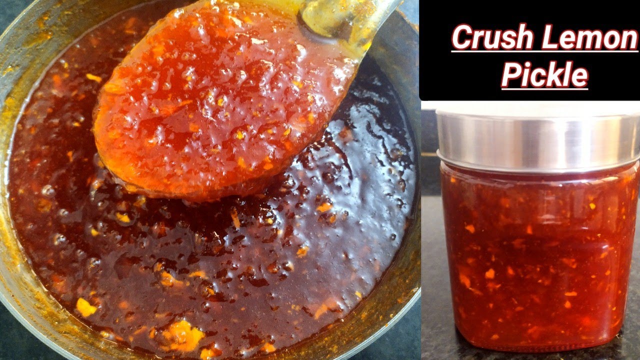 Crush Lemon Pickle||नींबू आचार||खट्टा मीठा और तीखा नींबू का क्रश आचार