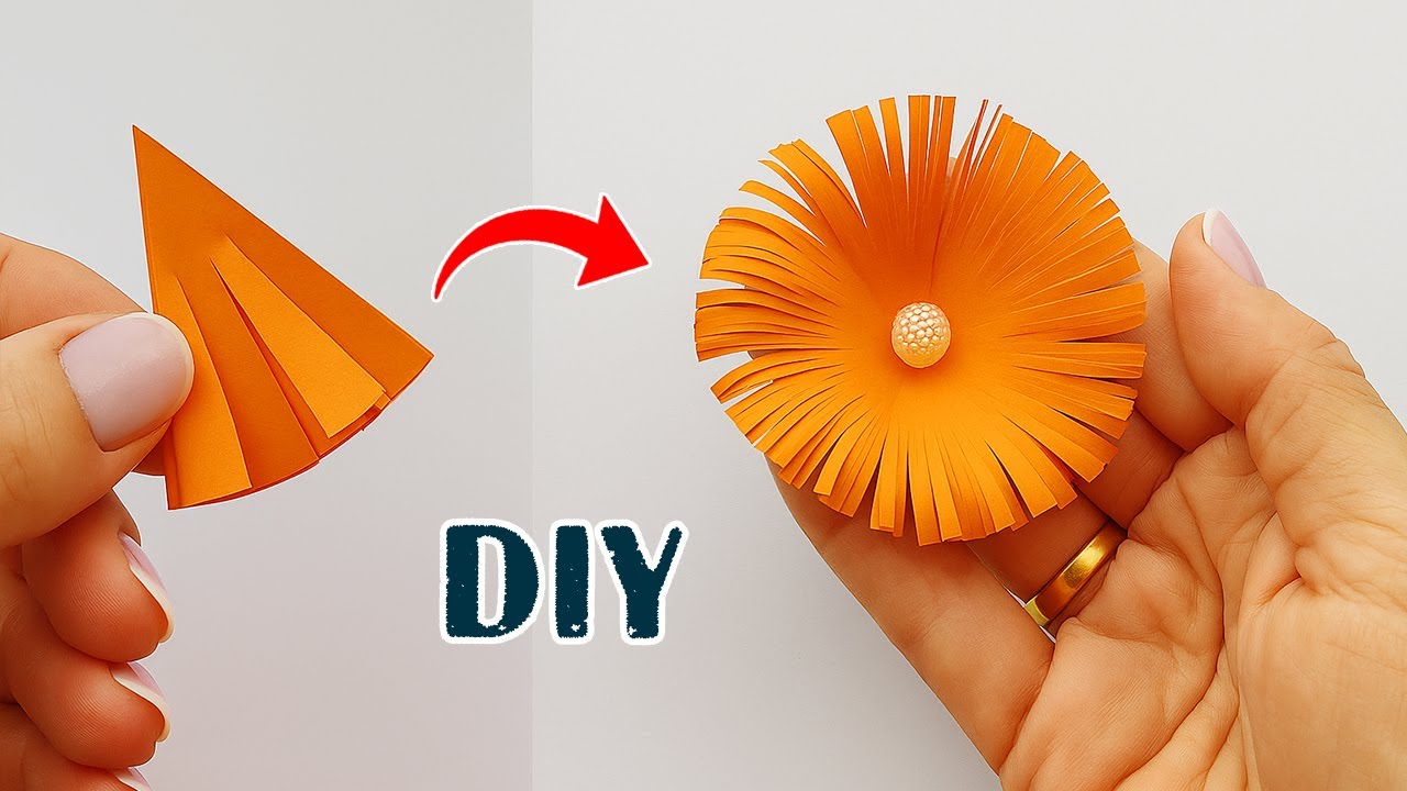 How To Make Paper Flower 🔥| Beautiful Paper Flower Making Idea, DIY Crafts