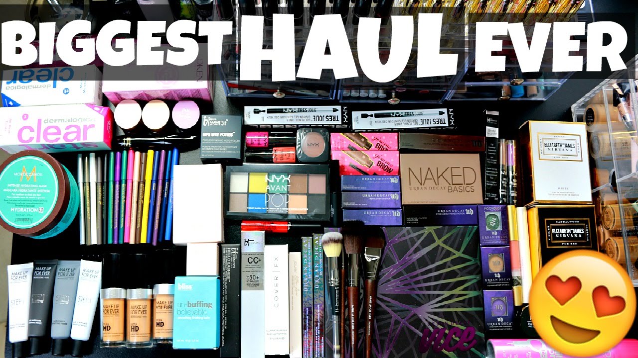 BIGGEST MAKEUP HAUL EVER!!! 2015