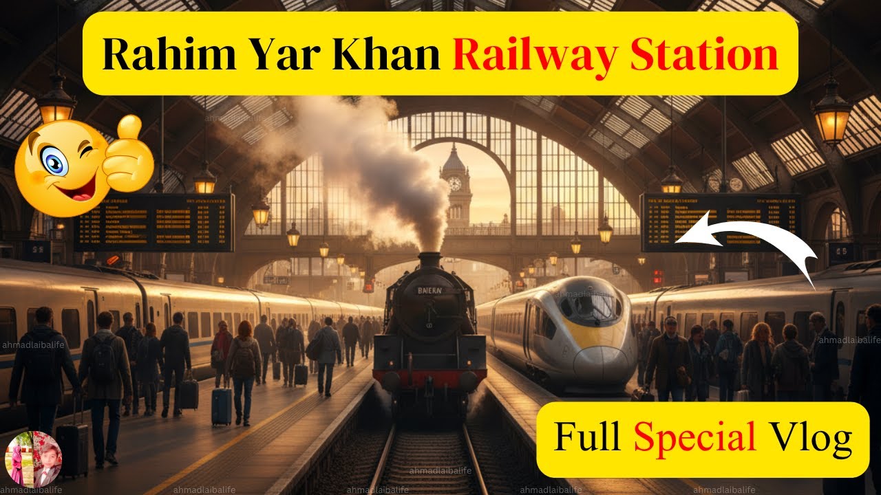 Rahim Yar Khan Vlog 😨Railway Station 😁Full Tour & Info😮 