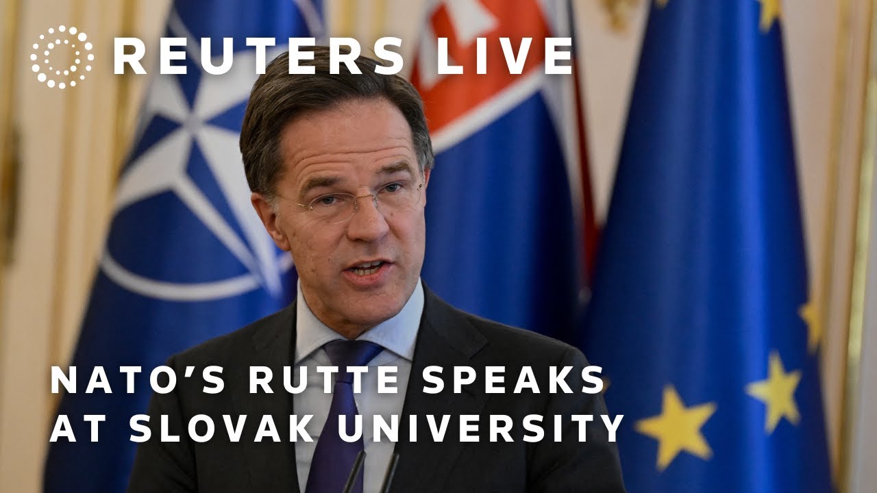 LIVE: NATO chief Mark Rutte gives speech at Slovak university