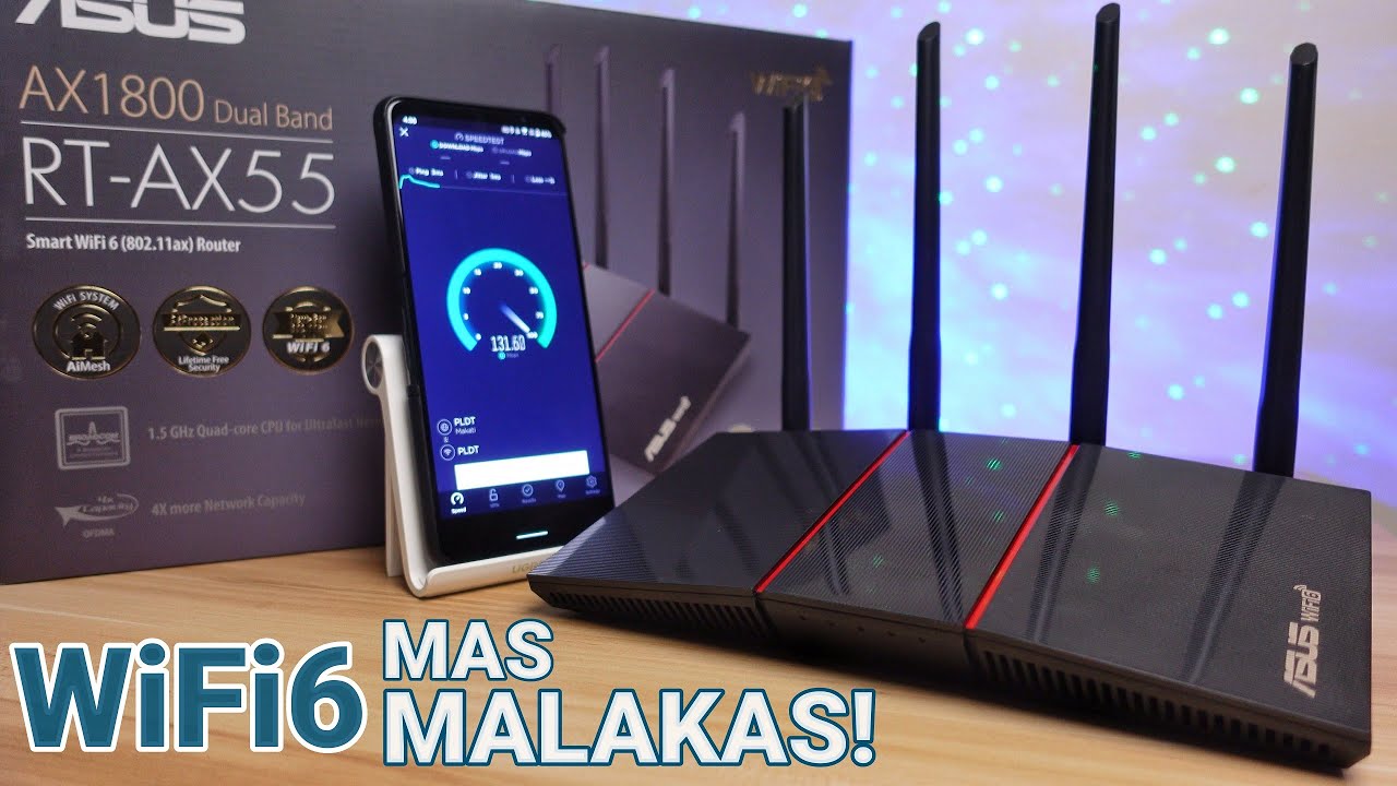 MALAKAS NA WiFi CONNECTION! ASUS RT-AX55 WiFi6 Router