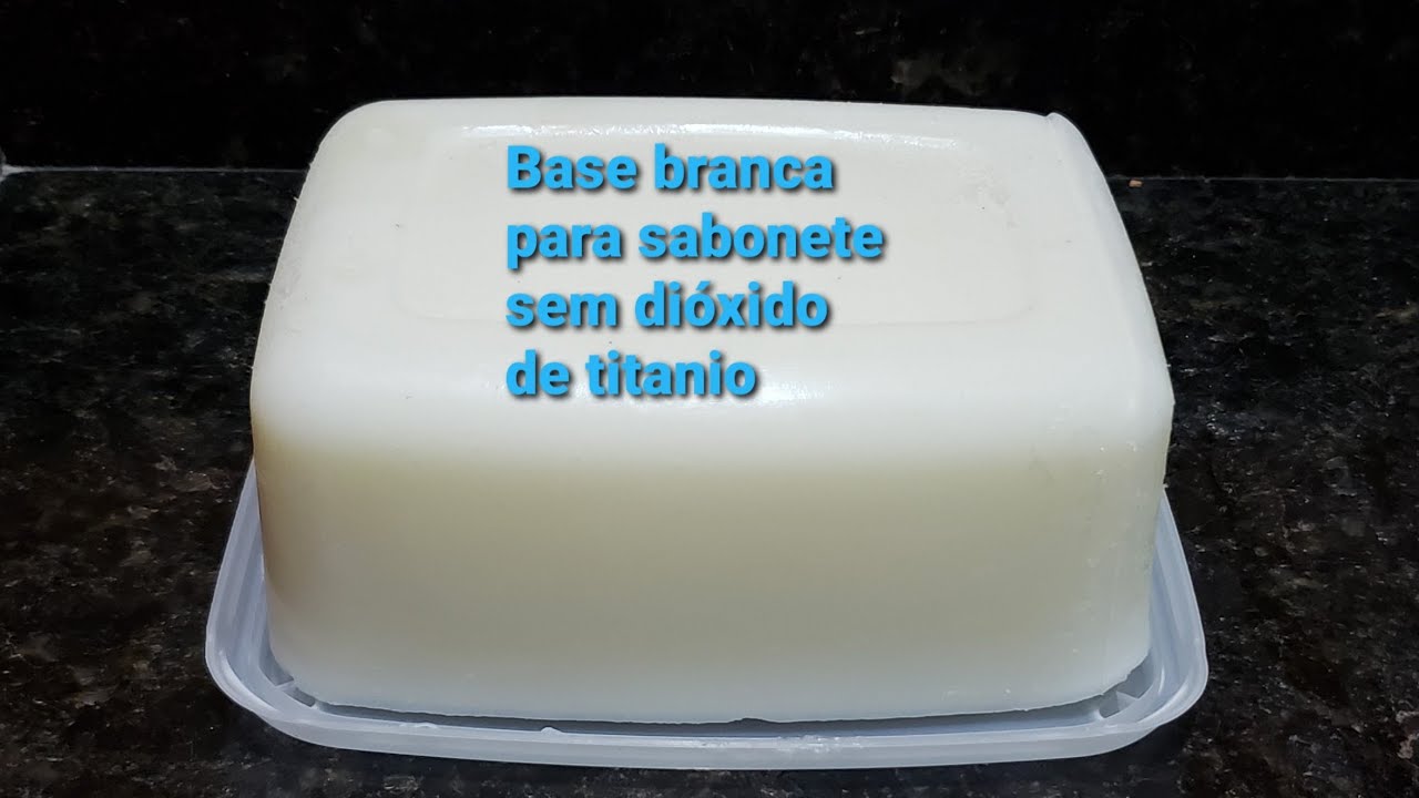 Base branca para sabonete (sem dióxido de titânio)