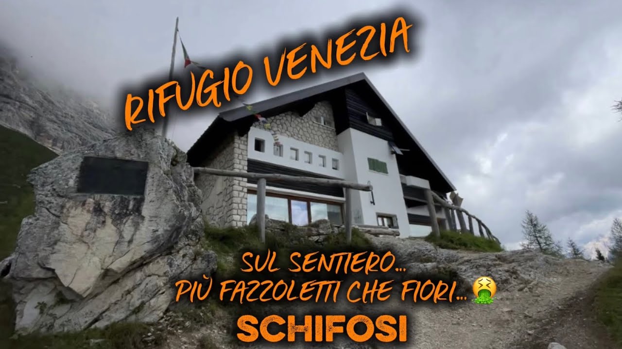 RIFUGIO VENEZIA DA PASSO STAULANZA - INVASIONE DI FAZZOLETTI.