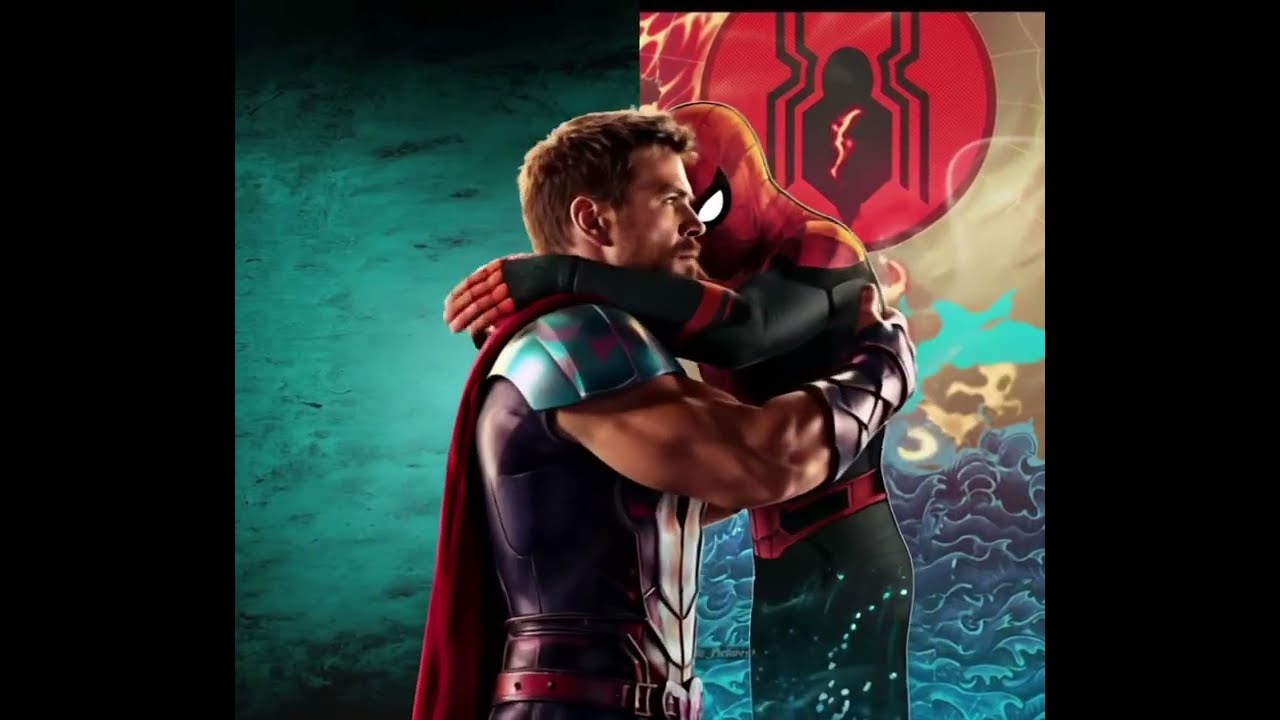 Thor Comforts Spider-Man ⚡🕷️ | AI Marvel Moment #shorts