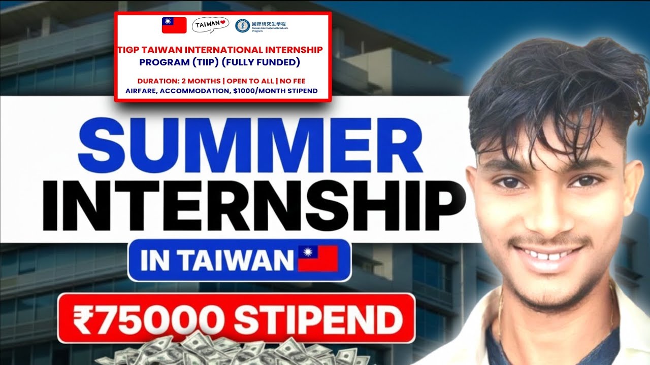 TIGP Taiwan Internship 2026 🇹🇼 | Fully Funded International Research Program for Students