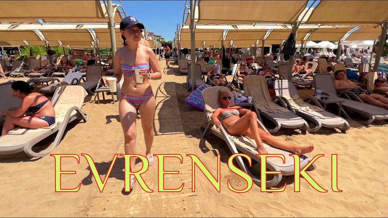 SIDE EVRENSEKI BEACH walk to AYDINBEY KING`S PALACE Hotel TÜRKIYE #side #turkey