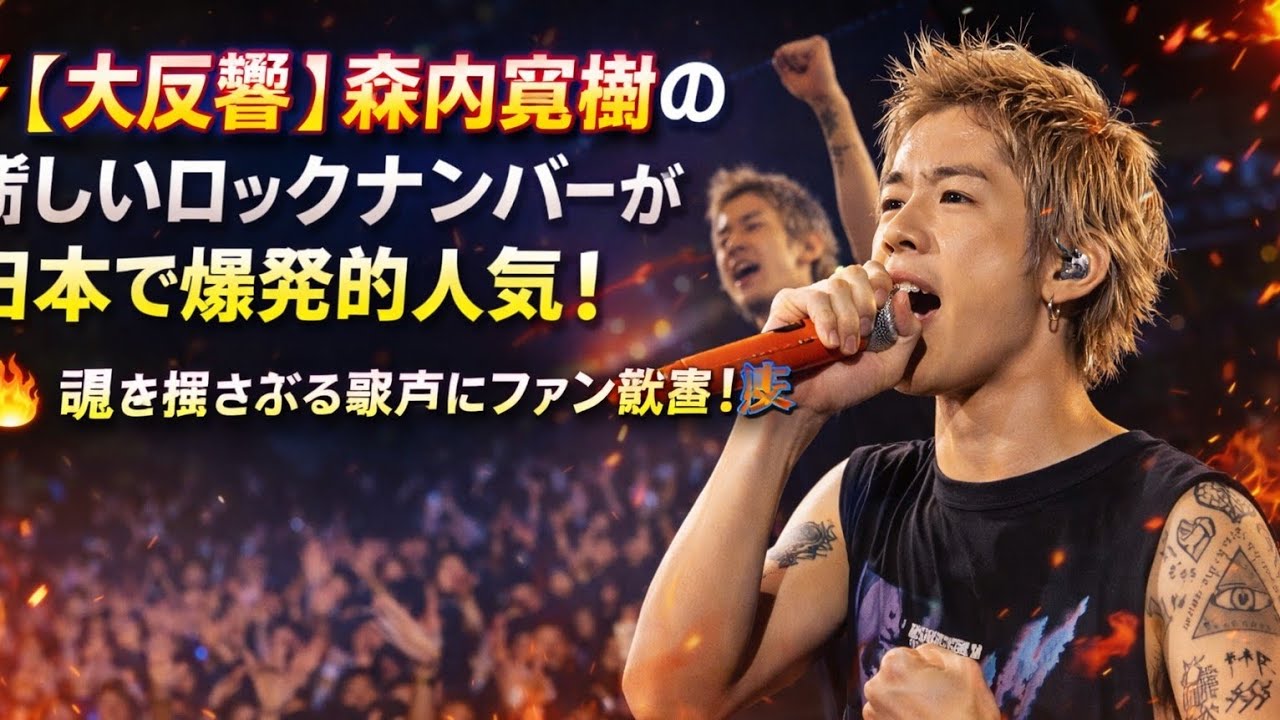⚡🎶【大反響】森内寛樹の新しいロックナンバーが日本で爆発的人気！魂を揺さぶる歌声にファン歓喜！