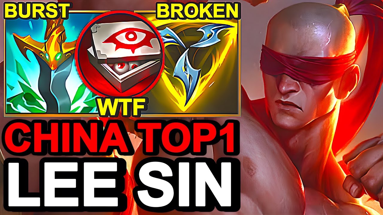 Wild Rift China Top1 Lee Sin - TOP1 BEST Leesin Build Runes - Tier S＋ Most Broken Jungle Champion