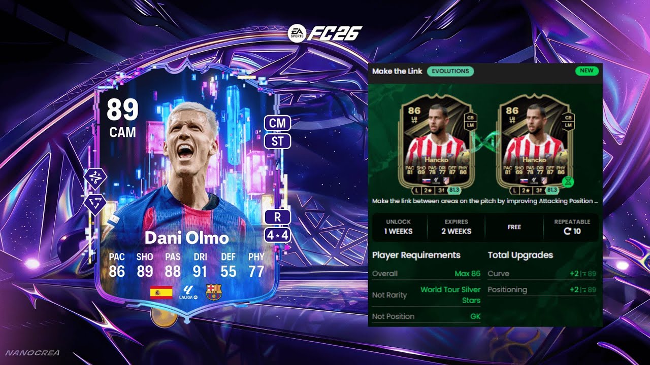 DANI OLMO 89 EM DME + EVO MELHORANDO A CHAPADA DOS JOGADORES!🔥- EA FC 26 ULTIMATE TEAM