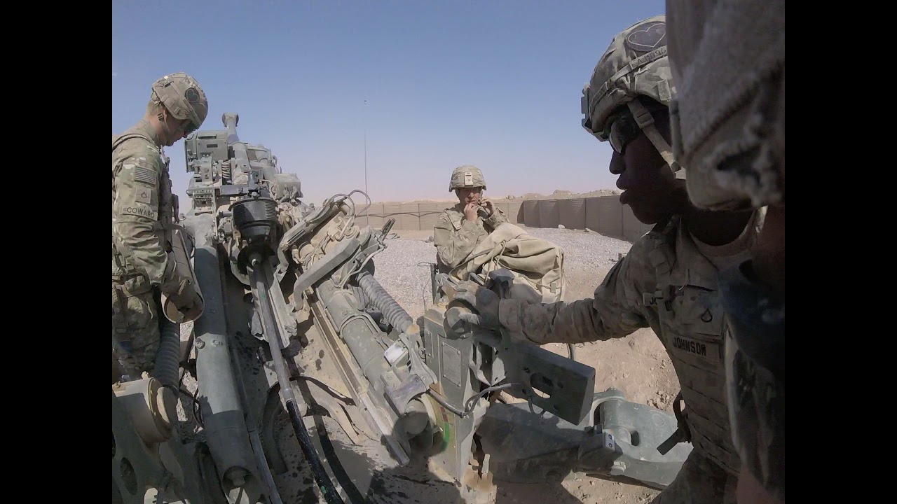 Operation Inherent Resolve 2016 Artillery white phosphorus rounds
