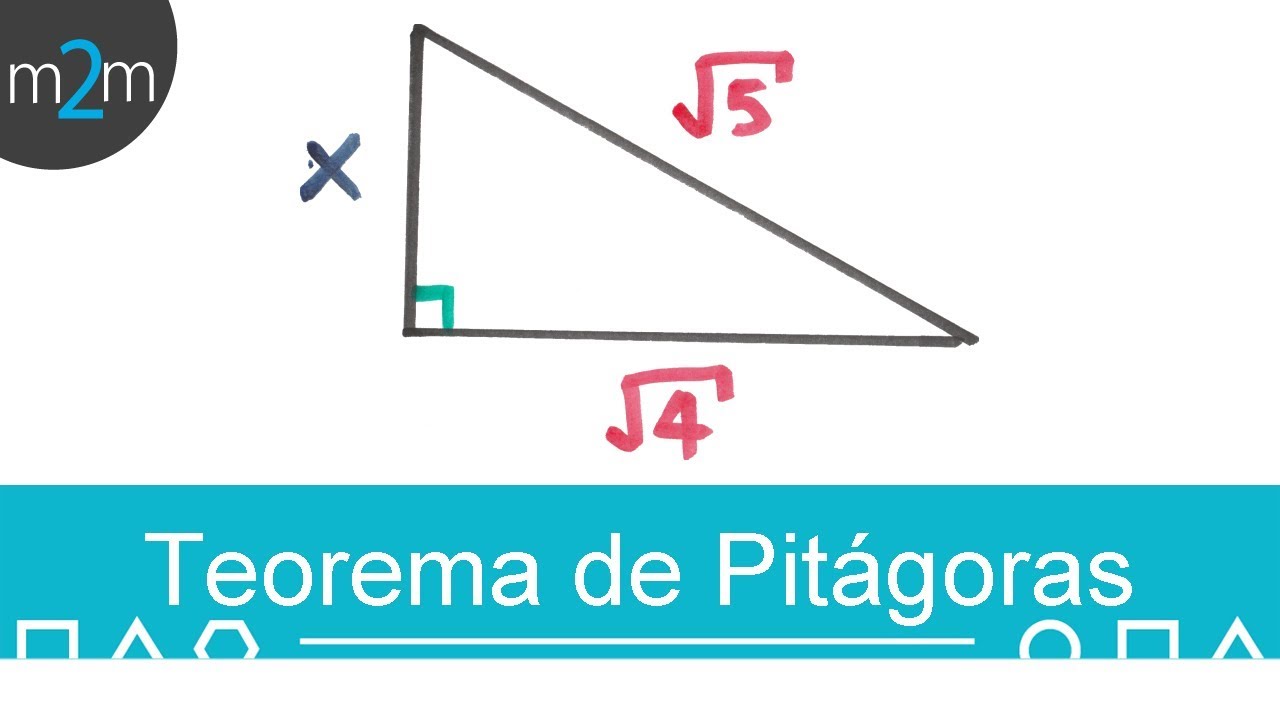 Teorema de pitágoras con raíces y fracciones │ ejercicios