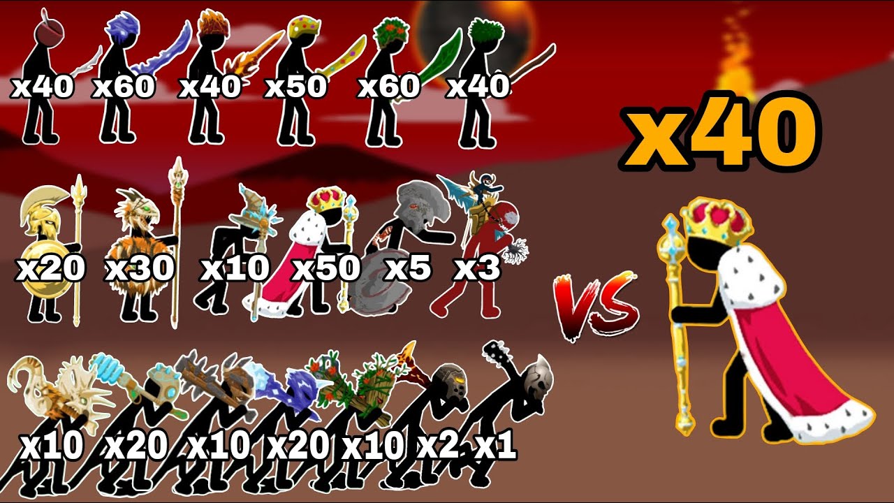 Which Figure Can Defeat The Insane Kind Zarek Amry’s in Stick War Legacy 