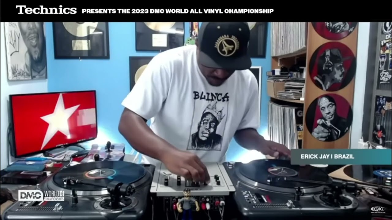 Performance do DJ Brasileiro Erick Jay (novo campe&atilde;o do DMC All Vinyl Championship - 2023)...